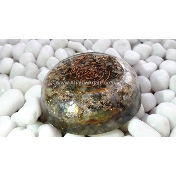 Labradorite Orgone Dome for Energy Healing and Protection