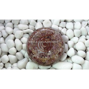 Lepidolite Orgone Dome for Energy Balancing and EMF Protection