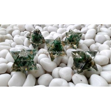 Green Aventurine Orgone Merkaba Star - Healing Crystal Energy Generator