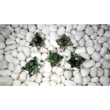 Green Aventurine Orgone Merkaba Star - Healing Crystal Energy Generator