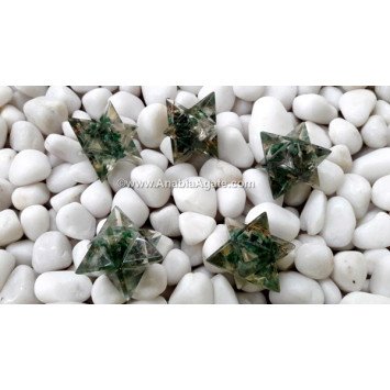 Green Aventurine Orgone Merkaba Star - Healing Crystal Energy Generator