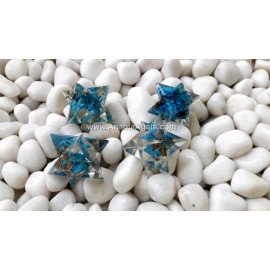 Orgone Turquoise Merkaba Star - Crystal Energy Healing Tool
