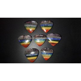 Heart Shaped Chakra Bonded Stones | Balance & Harmony Crystals