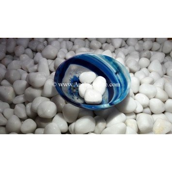Blue Chalcedony 3 Inch Bowls - Exquisite Gemstone Tableware
