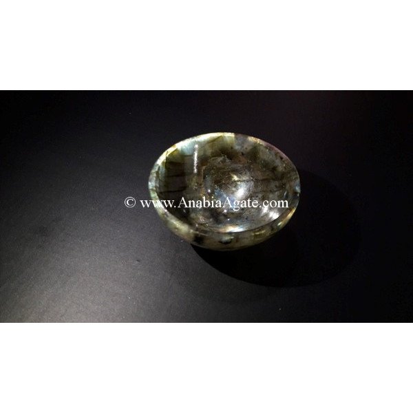 Labradorite 2-Inch Bowls - Exquisite Handcrafted Gemstone Bowls