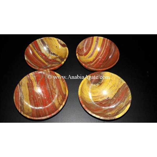 Red Jasper 2 Inch Bowls - Handcrafted Healing Crystal Bowls