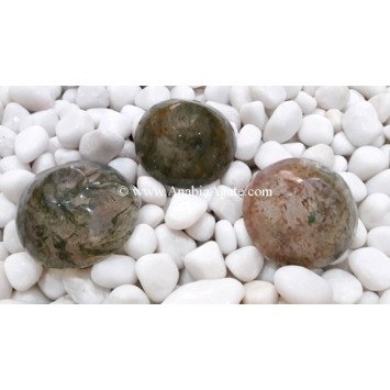 Moss Agate 2-Inch Bowls: Natural Stone Decor for Your Home