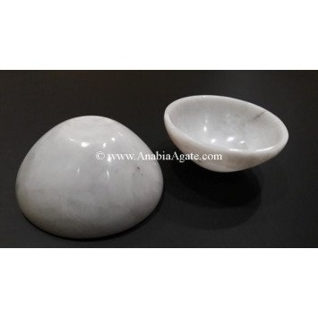 White Agate 4 Inch Bowls - Beautiful Agate Bowls