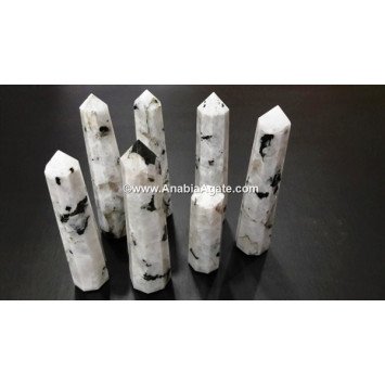 Rainbow Moonstone Flashy Obelisk - Natural Healing Crystal