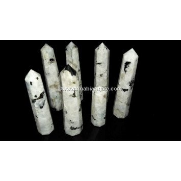 Rainbow Moonstone Flashy Obelisk - Natural Healing Crystal