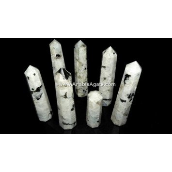 Rainbow Moonstone Flashy Obelisk - Natural Healing Crystal