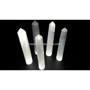 Selenite Gemstone Obelisk - Healing Crystal for Clarity and Light