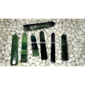 Rainbow Fluorite Obelisk - Healing Crystal Point for Energy