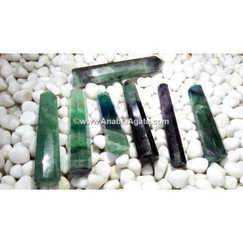 Rainbow Fluorite Obelisk - Healing Crystal Point for Energy