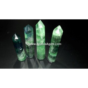 Rainbow Fluorite Obelisk - Healing Crystal Point for Energy