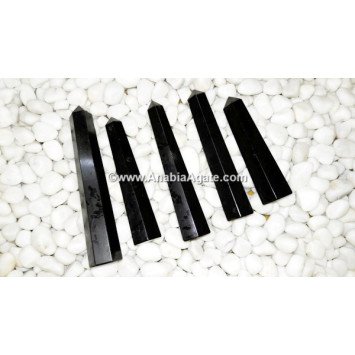 Premium Black Tourmaline Obelisk - Powerful Protection Crystal