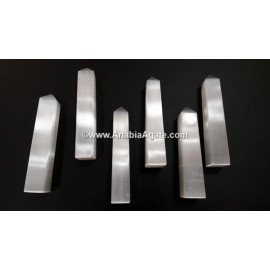 White Selenite Tower - Healing Crystal for Positive Energy