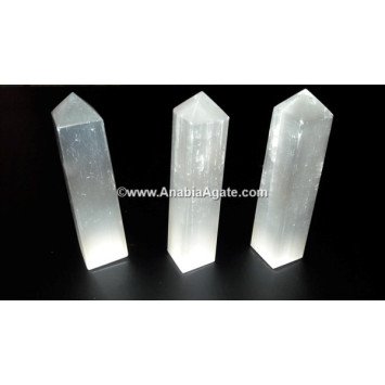 White Selenite Tower - Healing Crystal for Positive Energy