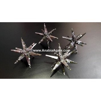 Indigo Gabbro 12-Pointed Star - Exquisite Crystal Decor
