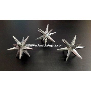 Hematite 12 Pointed Star