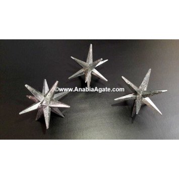 Hematite 12 Pointed Star