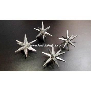 Hematite 12 Pointed Star