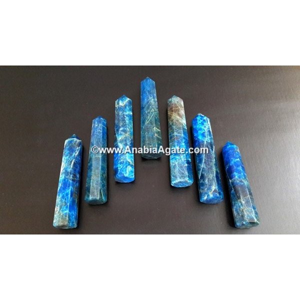 Blue Apatite Obelisk - Natural Crystal Healing Point