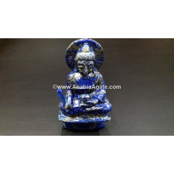 Lapis Lazuli Buddha Idol - 4 to 6 Inches | Handcrafted Gemstone Sculpture