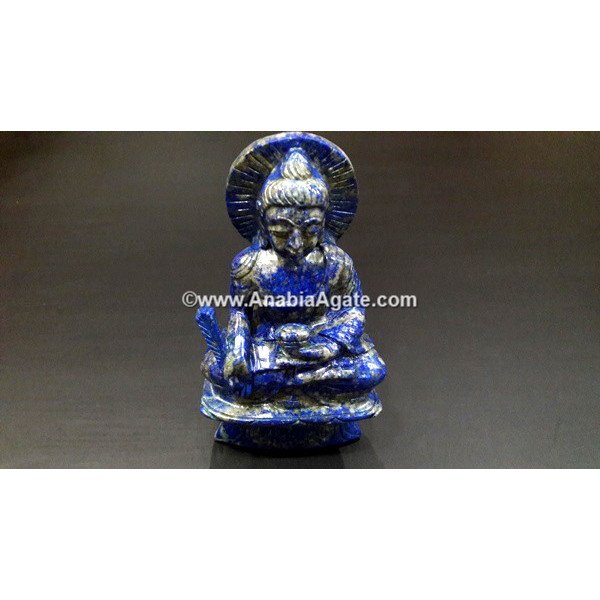 Lapis Lazuli Buddha Idol - 4 to 6 Inches | Handcrafted Gemstone Sculpture