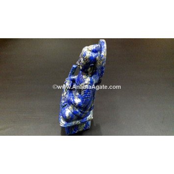 Lapis Lazuli Buddha Idol - 4 to 6 Inches | Handcrafted Gemstone Sculpture