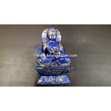 Lapis Lazuli Buddha Idol - 4 to 6 Inches | Handcrafted Gemstone Sculpture