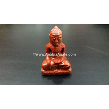 Synthetic Sunstone Buddha Idol - Radiant Spiritual Decor