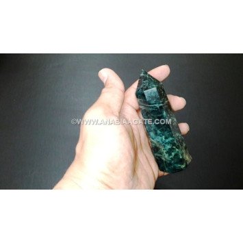 Green Apatite Obelisk - Genuine Healing Crystal for Energy and Balance