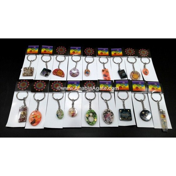 Mix Shapes Orgone Keychain - Wholesale Orgone Products