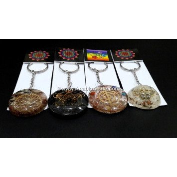 Round Shape Orgone Key Chain | Unique Energy Healing Accessory