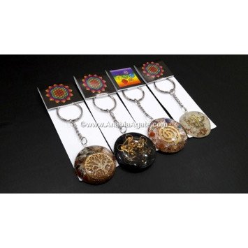 Round Shape Orgone Key Chain | Unique Energy Healing Accessory