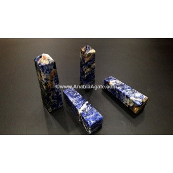 Sodalite Gemstone Tower - Enhance Your Space
