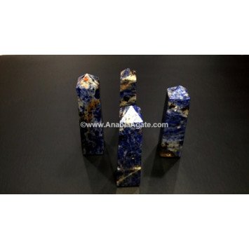 Sodalite Gemstone Tower - Enhance Your Space