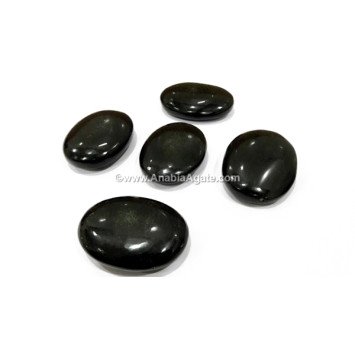 Black Obsidian Oval Stone