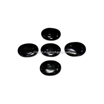 Black Obsidian Oval Stone