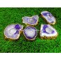 Purple Onyx Coaster Candle Holder | Handcrafted Home Decor