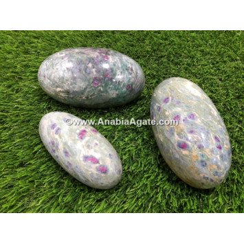 Ruby in Fuchsite Gemstone Shiva Lingam - Unique Healing Crystal