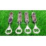 Silver Plated Amethyst Handle Bottle Opener | Stylish and Functional Barware