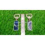 Blue Onyx Gemstone Handle Pocket Bottle Opener | Exquisite and Functional Accessory