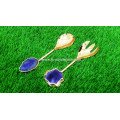 Elegant Purple Onyx Serving Spoon & Fork Set of 2