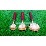 Red Jasper Handled Spoon Set for Stylish Dining