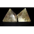 Smoky Quartz Gemstone Small Pyramid - Healing Crystal for Positive Energy