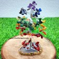 7 Chakra Chips Tree with Coaster Base - Energy Alignment & Healing