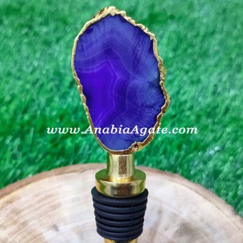 Agate Wine Bottle Stopper & Savers | Wholesale Agate Unique Kitchen items