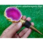 Unique Agate Coaster Slice Bottle Stopper - Stylish and Functional Home Accessory